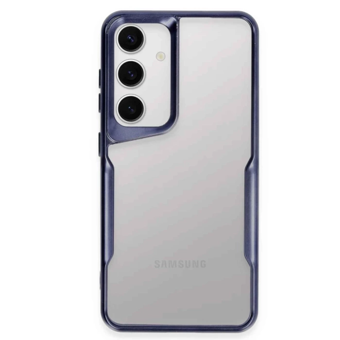 Newface Samsung Galaxy S24 Kılıf Boyi Silikon Kapak - Lacivert