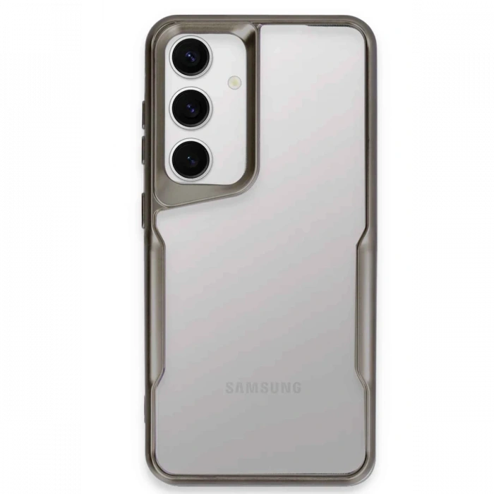 Newface Samsung Galaxy S24 Kılıf Boyi Silikon Kapak - Titan Gri