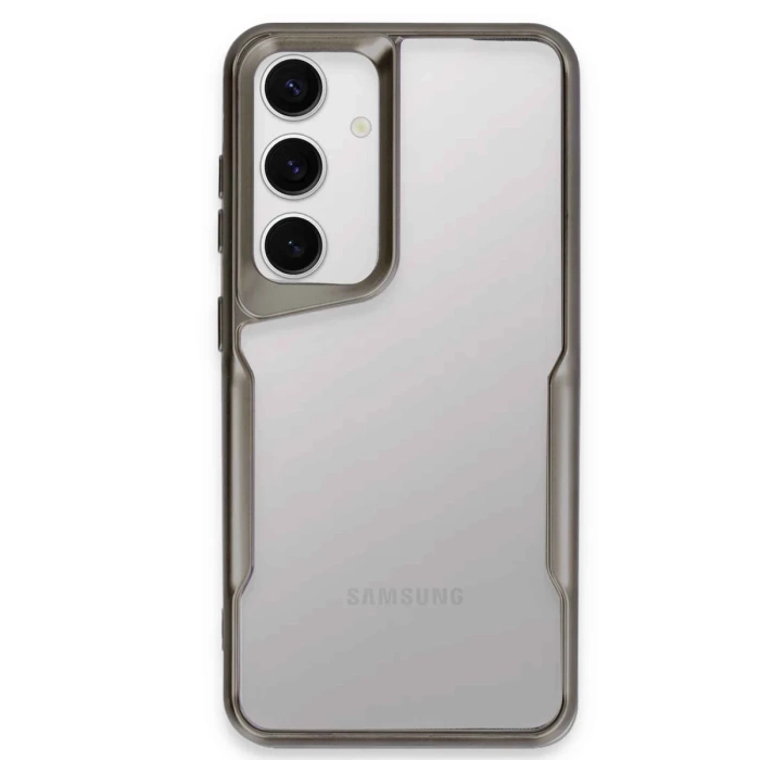 Newface Samsung Galaxy S24 Kılıf Boyi Silikon Kapak - Titan Gri