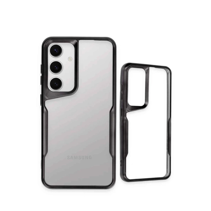 Newface Samsung Galaxy S24 Kılıf Boyi Silikon Kapak - Titan Gri