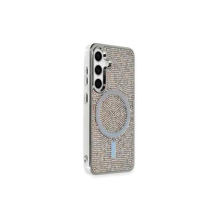 Newface Samsung Galaxy S24 Kılıf Diamond Magsafe Kapak