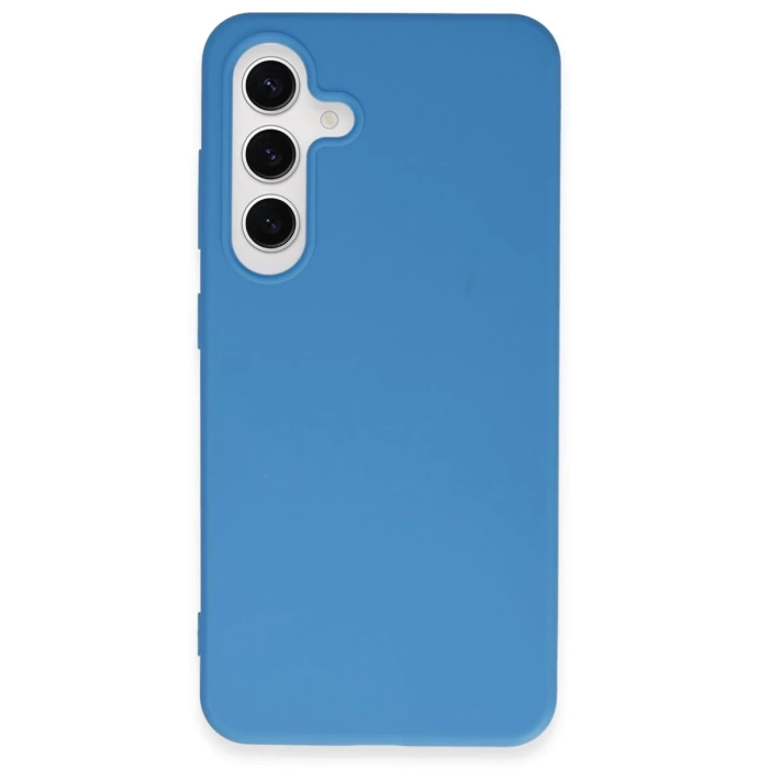Newface Samsung Galaxy S24 Kılıf First Silikon - Mavi