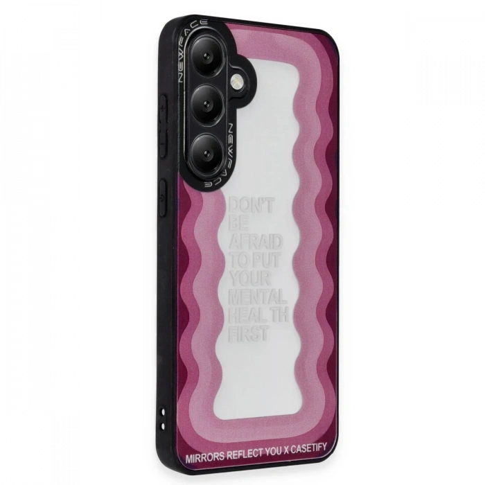 Newface Samsung Galaxy S24 Kılıf Mirror Desenli Kapak - Mirror - 11