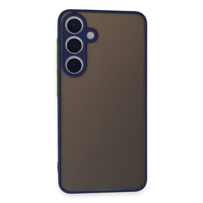 Newface Samsung Galaxy S24 Kılıf Montreal Silikon Kapak - Lacivert