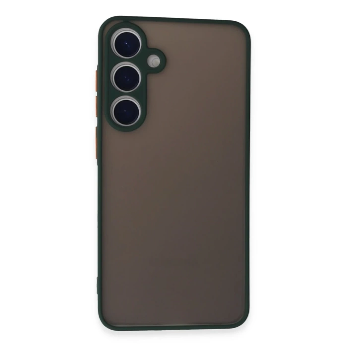 Newface Samsung Galaxy S24 Kılıf Montreal Silikon Kapak - Yeşil