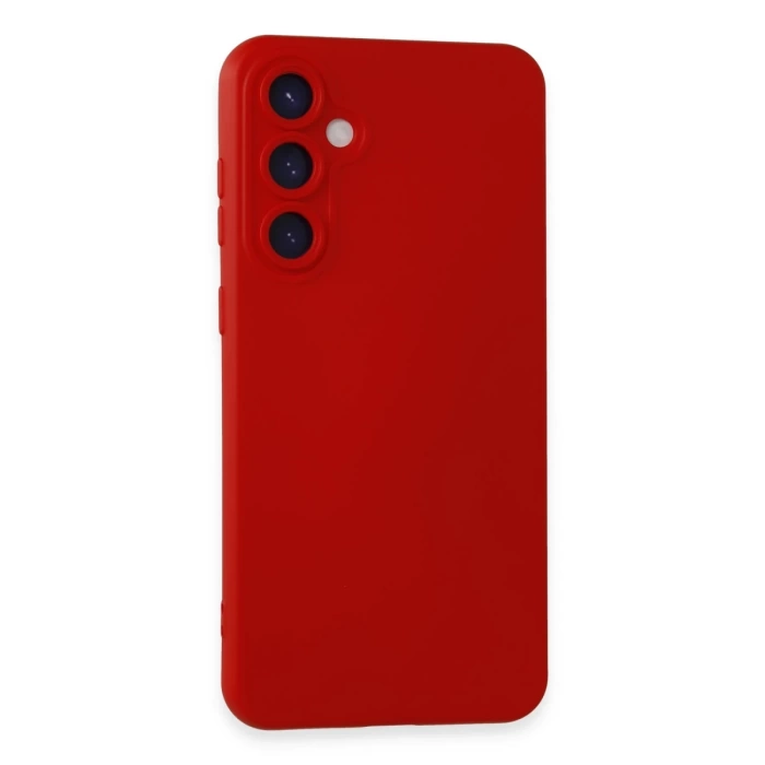 Newface Samsung Galaxy S24 Kılıf Nano içi Kadife Silikon - Kırmızı