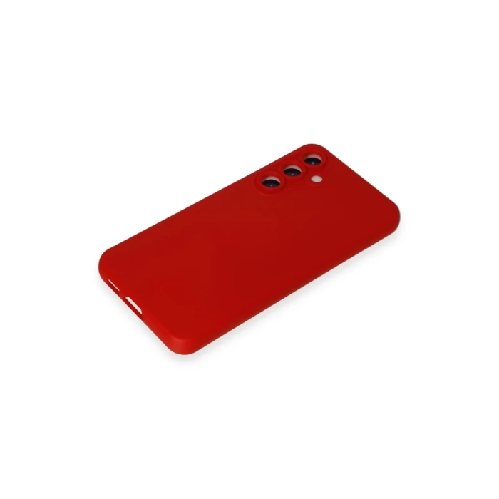 Newface Samsung Galaxy S24 Kılıf Nano içi Kadife Silikon - Kırmızı