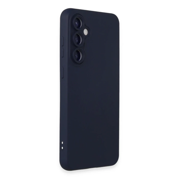 Newface Samsung Galaxy S24 Kılıf Nano içi Kadife Silikon - Lacivert