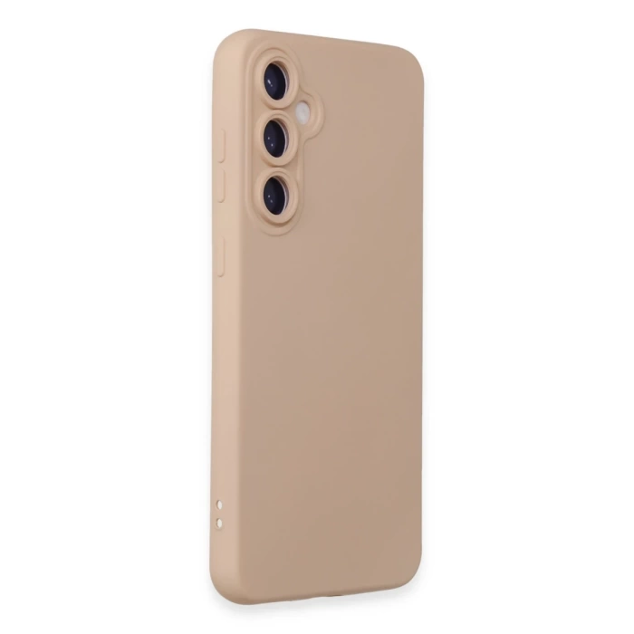 Newface Samsung Galaxy S24 Kılıf Nano içi Kadife Silikon - Pudra