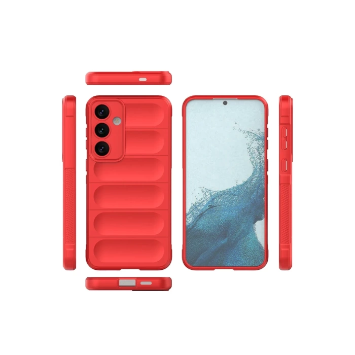 Newface Samsung Galaxy S24 Kılıf Optimum Silikon - Kırmızı