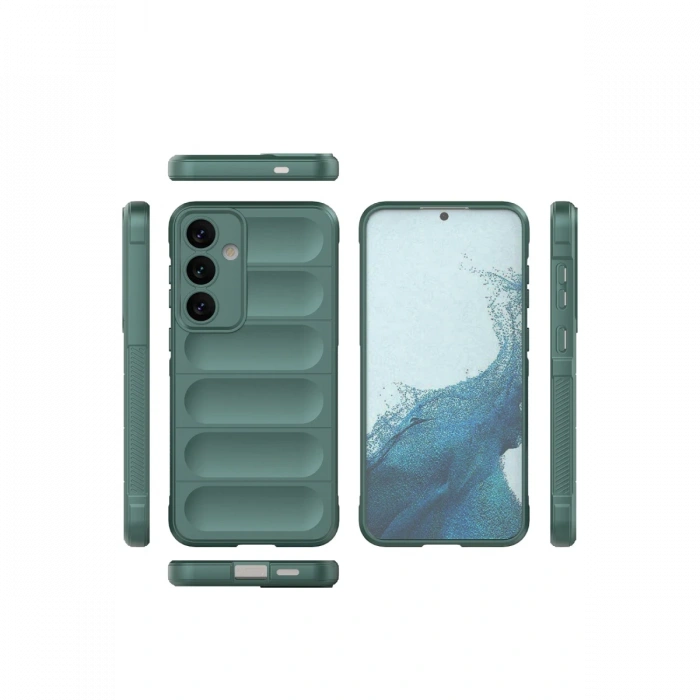 Newface Samsung Galaxy S24 Kılıf Optimum Silikon - Koyu Yeşil
