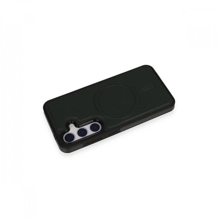 Newface Samsung Galaxy S24 Kılıf Ozzi Magsafe Deri Kapak