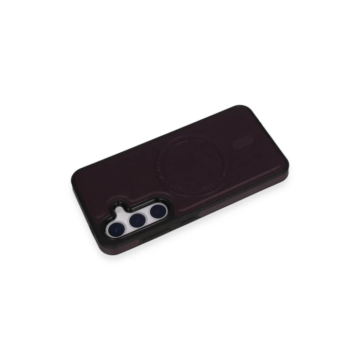 Newface Samsung Galaxy S24 Kılıf Ozzi Magsafe Deri Kapak