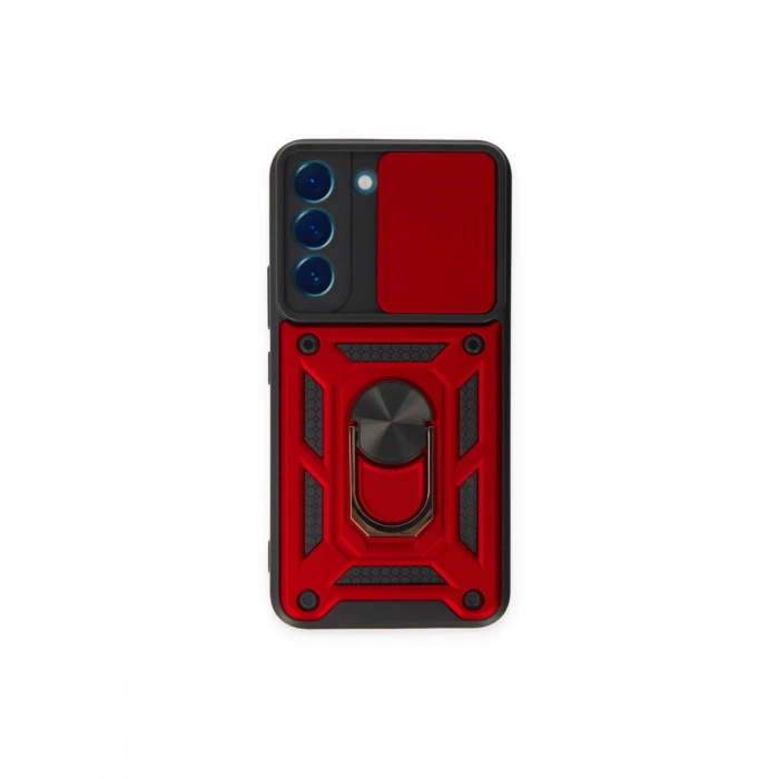 Newface Samsung Galaxy S24 Kılıf Pars Lens Yüzüklü Silikon