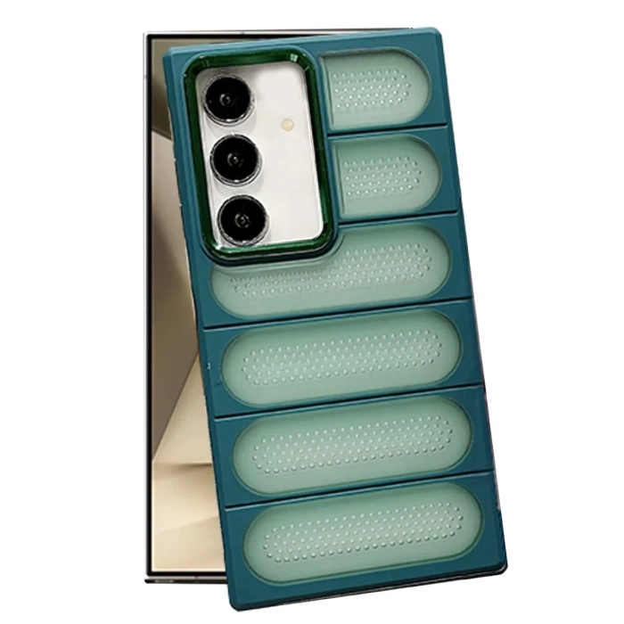 Newface Samsung Galaxy S24 Plus Kılıf Airmax Silikon Kapak - Koyu Yeşil