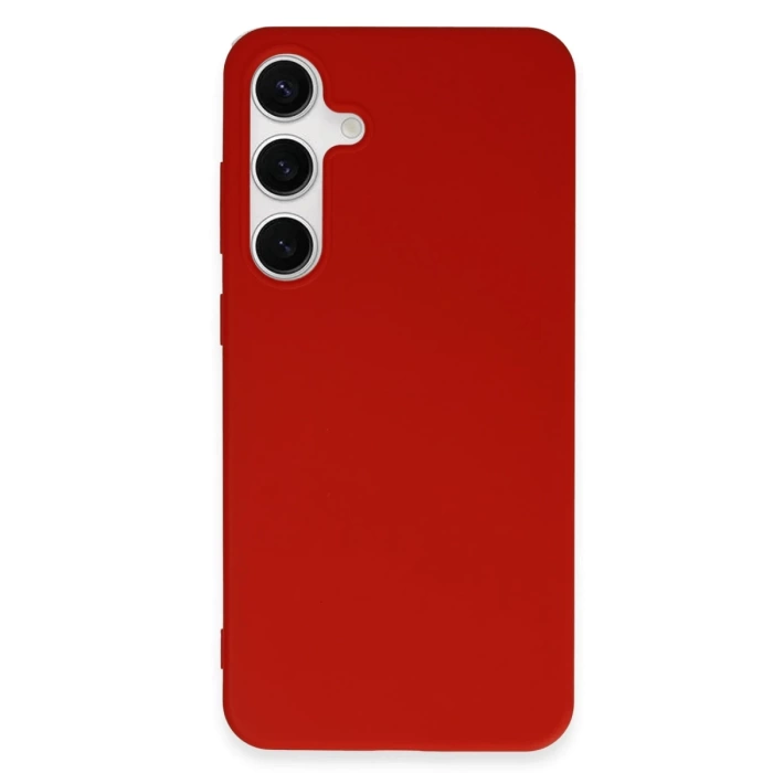 Newface Samsung Galaxy S24 Plus Kılıf First Silikon - Kırmızı