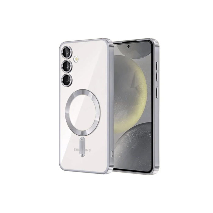 Newface Samsung Galaxy S24 Plus Kılıf Kross Magneticsafe Kapak - Gümüş