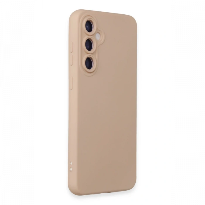 Newface Samsung Galaxy S24 Plus Kılıf Nano içi Kadife Silikon - Pudra