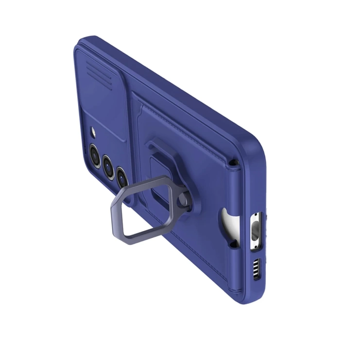 Newface Samsung Galaxy S24 Plus Kılıf Zuma Kartvizitli Yüzüklü Silikon