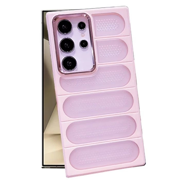 Newface Samsung Galaxy S24 Ultra Kılıf Airmax Silikon Kapak - Pembe