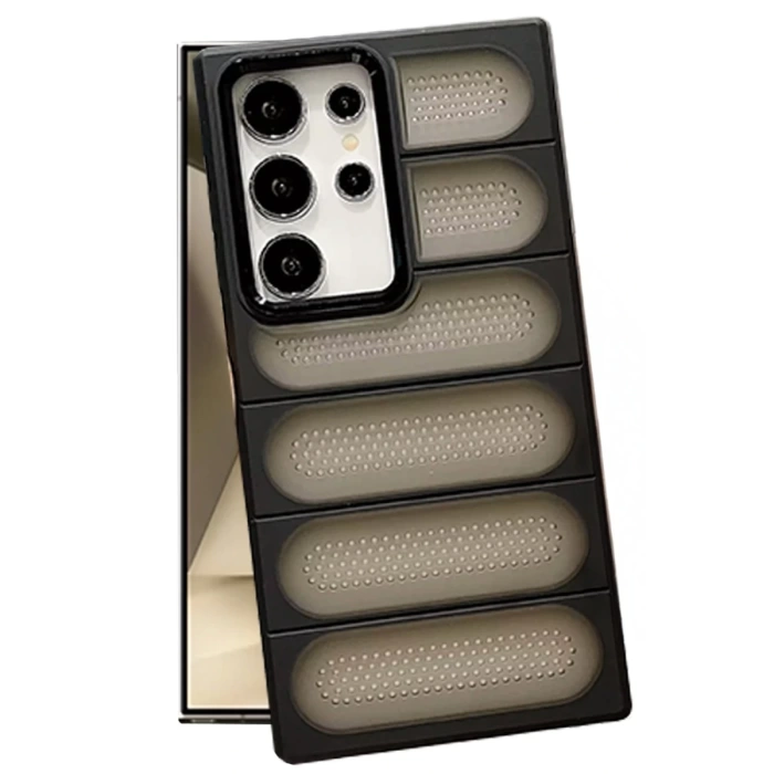 Newface Samsung Galaxy S24 Ultra Kılıf Airmax Silikon Kapak - Siyah