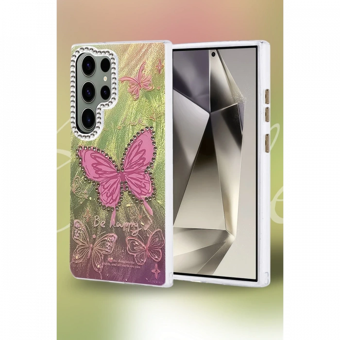 Samsung Galaxy S24 Ultra Kılıf Blade Aynalı Desenli Kapak