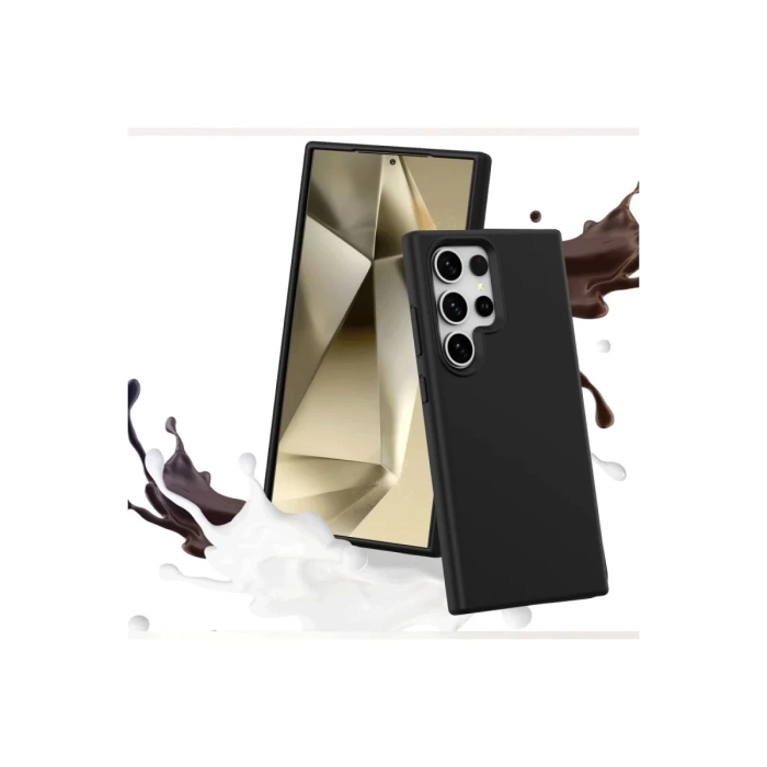 Newface Samsung Galaxy S24 Ultra Kılıf First Silikon - Siyah
