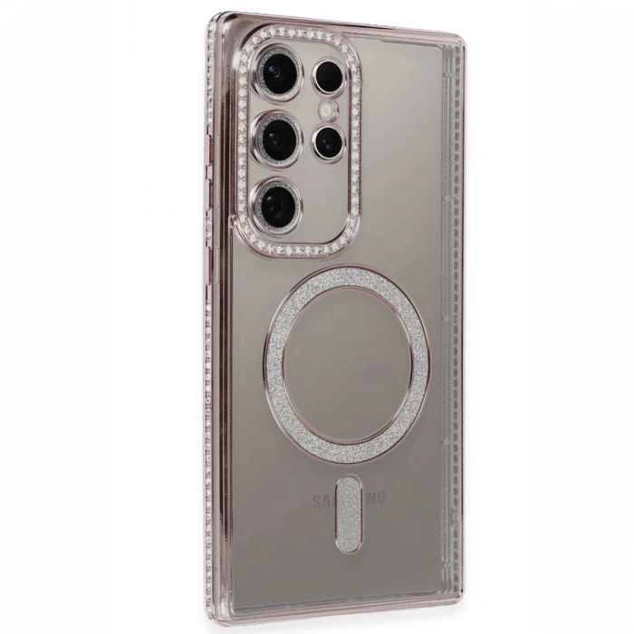 Newface Samsung Galaxy S24 Ultra Kılıf Joke Simli Magneticsafe Kılıf