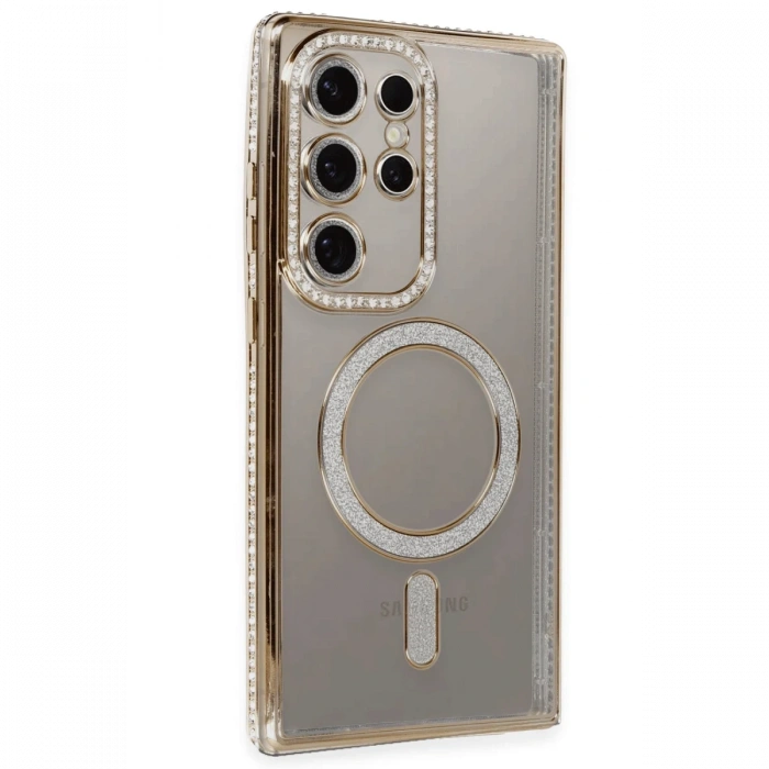 Newface Samsung Galaxy S24 Ultra Kılıf Joke Simli Magneticsafe Kılıf