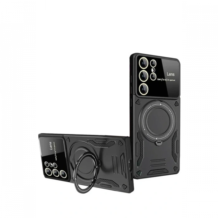 Newface Samsung Galaxy S24 Ultra Kılıf Joy Lens Standlı Kapak