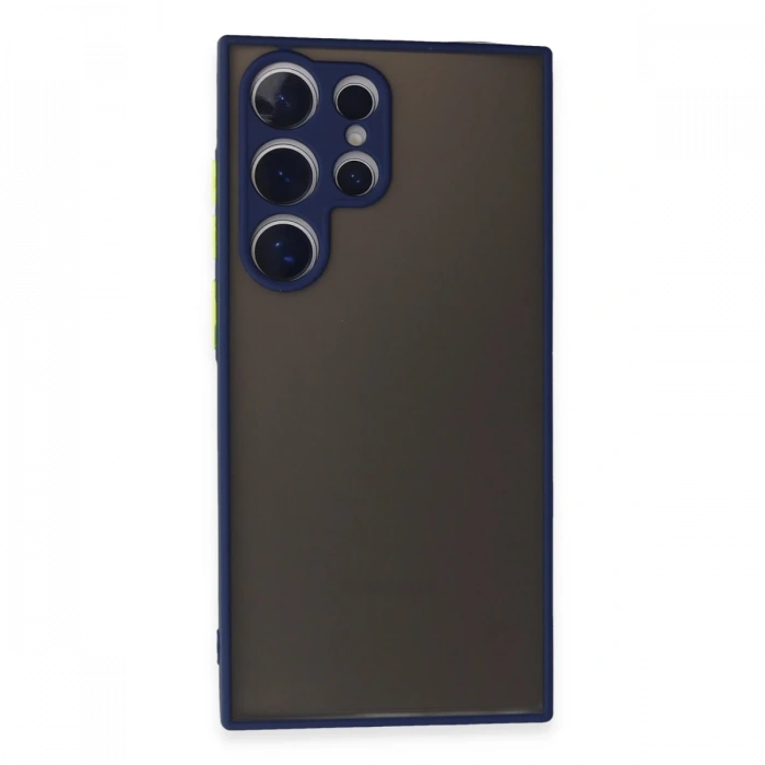 Newface Samsung Galaxy S24 Ultra Kılıf Montreal Silikon Kapak - Lacivert