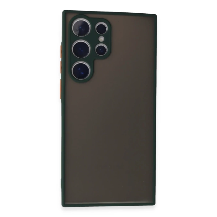 Newface Samsung Galaxy S24 Ultra Kılıf Montreal Silikon Kapak - Yeşil