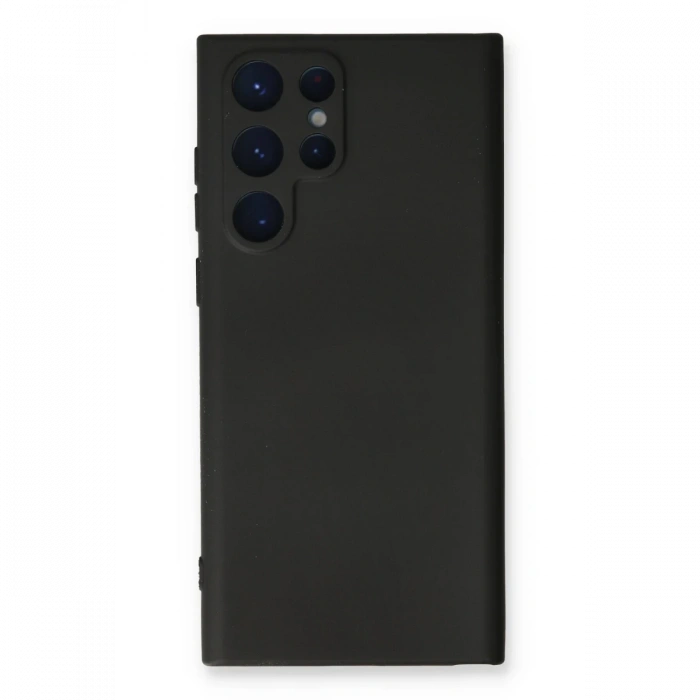 Newface Samsung Galaxy S24 Ultra Kılıf Nano içi Kadife Silikon - Siyah