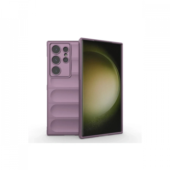 Newface Samsung Galaxy S24 Ultra Kılıf Optimum Silikon - Mor