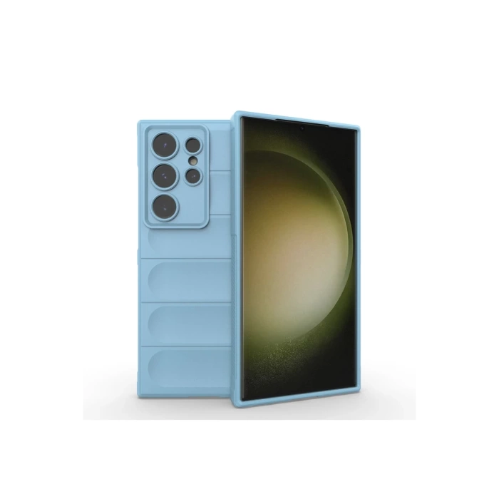 Newface Samsung Galaxy S24 Ultra Kılıf Optimum Silikon - Sky Blue