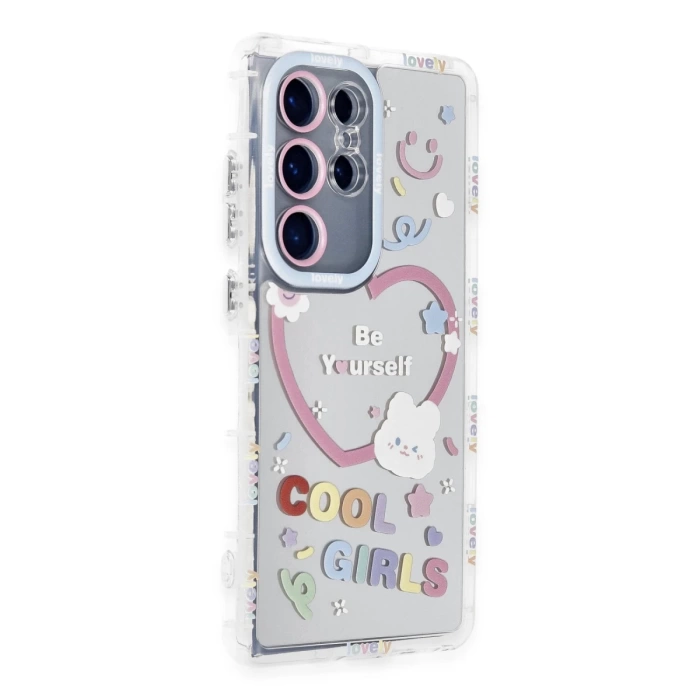Newface Samsung Galaxy S24 Ultra Kılıf Reflexion Desenli Kapak - Desen 1