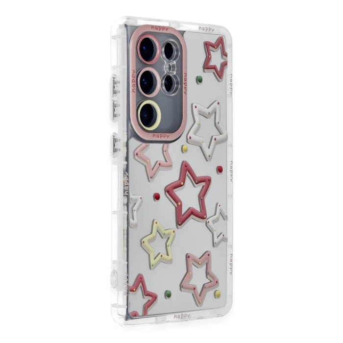 Newface Samsung Galaxy S24 Ultra Kılıf Reflexion Desenli Kapak - Desen 3