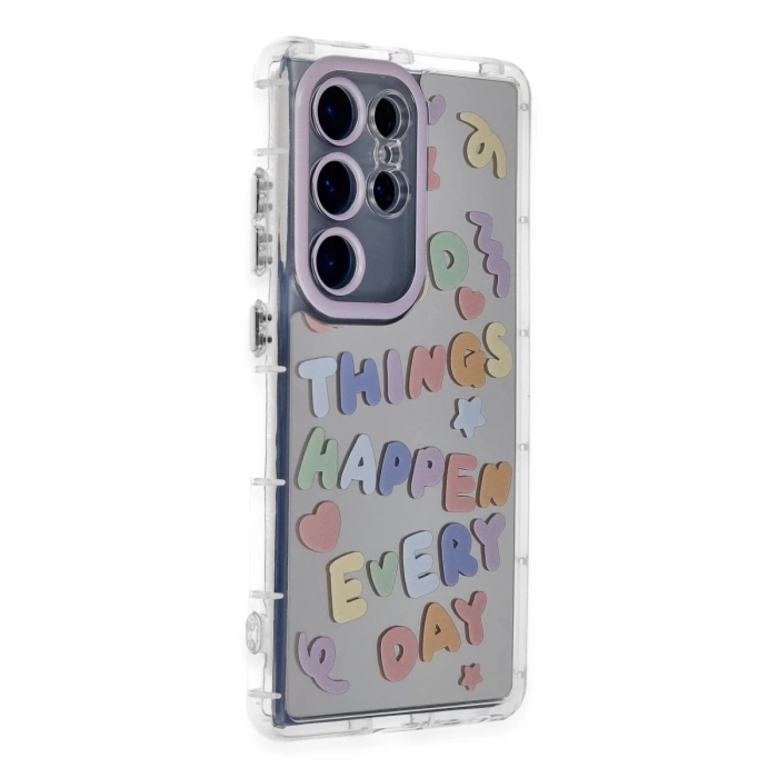 Newface Samsung Galaxy S24 Ultra Kılıf Reflexion Desenli Kapak - Desen 7