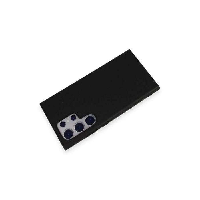 Newface Samsung Galaxy S24 Ultra Kılıf Taft Kapak - Siyah