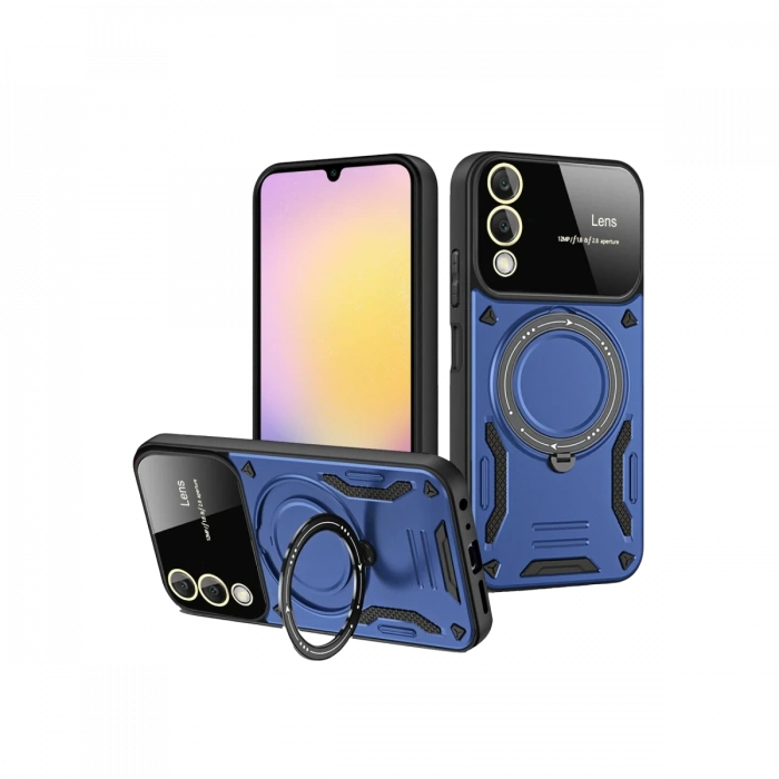 Newface Samsung Galaxy S25 Edge Kılıf Joy Lens Standlı Kapak