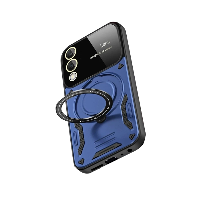 Newface Samsung Galaxy S25 Edge Kılıf Joy Lens Standlı Kapak