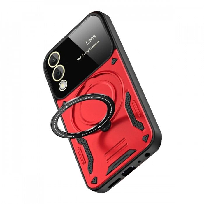Newface Samsung Galaxy S25 Edge Kılıf Joy Lens Standlı Kapak