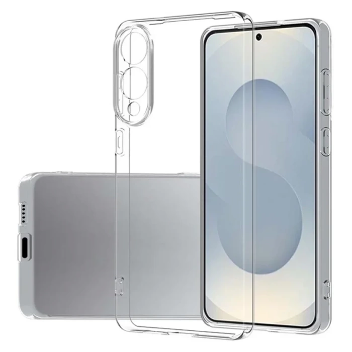 Newface Samsung Galaxy S25 Edge Kılıf Lüx Şeffaf Silikon