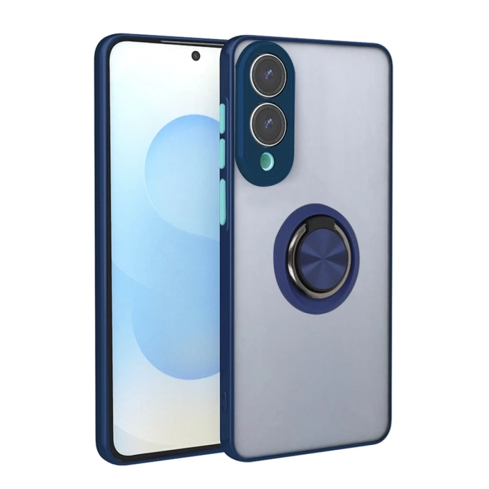 Newface Samsung Galaxy S25 Edge Kılıf Montreal Yüzüklü Silikon Kapak