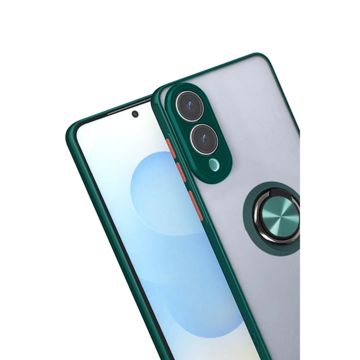 Newface Samsung Galaxy S25 Edge Kılıf Montreal Yüzüklü Silikon Kapak