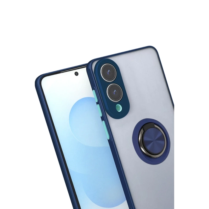Newface Samsung Galaxy S25 Edge Kılıf Montreal Yüzüklü Silikon Kapak