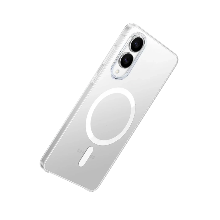 Newface Samsung Galaxy S25 Edge Kılıf PC Zara Magsafe Şeffaf Kılıf - Şeffaf