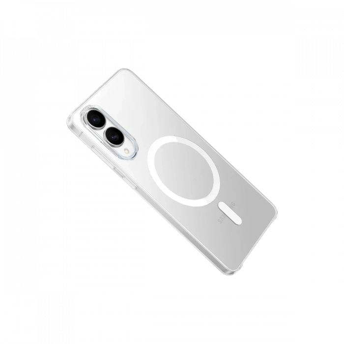 Newface Samsung Galaxy S25 Edge Kılıf PC Zara Magsafe Şeffaf Kılıf - Şeffaf