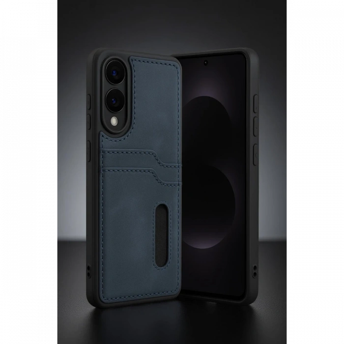 Samsung Galaxy S25 Edge Sara Kartvizitli Deri Kılıf