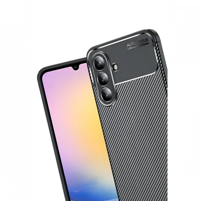 Newface Samsung Galaxy S25 FE Auto Focus Karbon Kapak